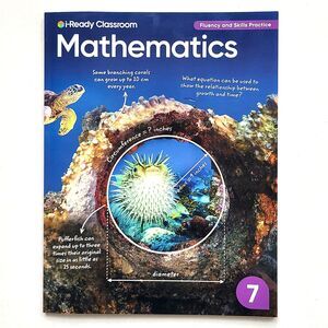 i-Ready Classroom Mathematics Grade 7 Fluency & Skills Practice Workbook 120 pg